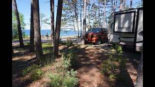 Camping  RVing 2020  Northern Ontario Lake Superior Halfway Lake and Killbear Provincial Parks [upl. by Ilam]