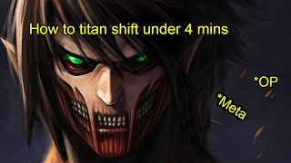 How To Titan Shift under 4 mins TitanWarfare [upl. by Shamma]