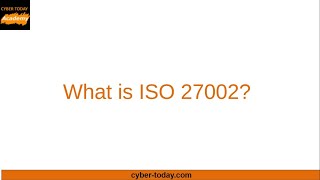 What is ISO 27002 Standard [upl. by Merrill]