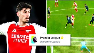 Arsenal fans arent happy at what Premier League account said about Kai Havertz disallowed goal [upl. by Sibylle]