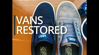 Old Vans Shoes Restoration  Simple and Cheap [upl. by Aitat]