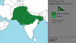 The History of the Mughal Empire Every Year [upl. by Braeunig]