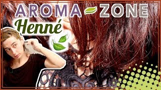 🌿 HENNÉ CHEVEUX AROMAZONE test pose et avis [upl. by Rickert]