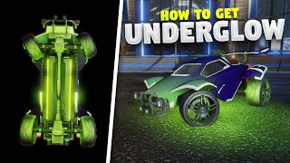 How To Get UNDERGLOW On Your Rocket League Car PC [upl. by Alyak]