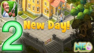 Gardenscapes Gameplay Walkthrough Part 2  Day 2 iOS Android [upl. by Mauro]