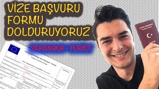 ALMANYA VİZE BAŞVURU FORMU Schengen Vizesi Form Doldurma [upl. by Mckale]