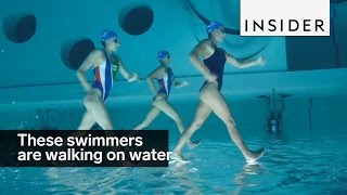 These swimmers are walking on water [upl. by Schroder818]