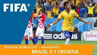 Brazil v Croatia  2014 FIFA World Cup  Match Highlights [upl. by Ned]