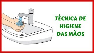 TÉCNICA CORRETA DE HIGIENE DAS MÃOS [upl. by Ardnac]