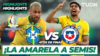 Highlights  Brasil vs Chile  Copa América 2021  4tos final  TUDN [upl. by Ileyan]