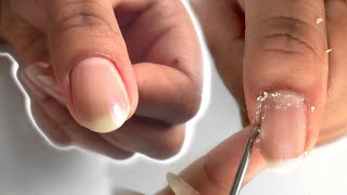 HOW TO CUT CUTICLES AT HOME  How I Use Cuticle Nippers [upl. by Ocer]