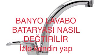 Lavabo musluğu nasıl değiştirilir [upl. by Aicemaj749]