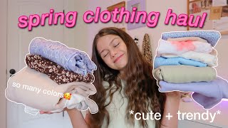 HUGE springsummer try on haul 2021 [upl. by Ttnerb]