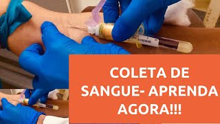 Coleta de Sangue Venoso À Vácuo puncaovenosa veia examedesangue enfermagem [upl. by Nhabois368]