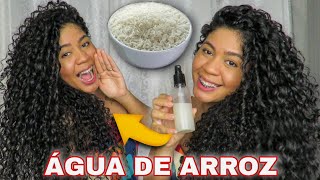 ÁGUA DE ARROZ FAZ O CABELO CRESCER MUITO [upl. by Atsyrt]