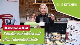 KitchenAid Gemüseschneider 5KSMVSA mit Zusatztrommeln 5KSMEMVSC  by One Kitchen [upl. by Delfeena]