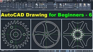 AutoCAD Drawing Tutorial for Beginners  6 [upl. by Yrekcaz]