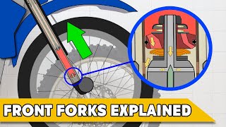 How cartridge front forks work  Offroad Engineered [upl. by Llamaj]