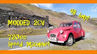 Modded 2CV 720cc  speed machine [upl. by Jit]