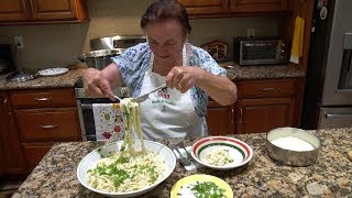 Italian Grandma Makes Fettuccine Alfredo [upl. by Tegdirb]