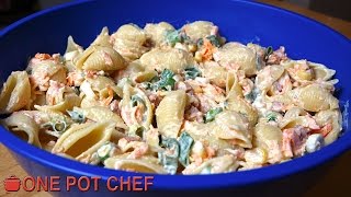 Ultimate Creamy Pasta Salad  One Pot Chef [upl. by Fiedler]