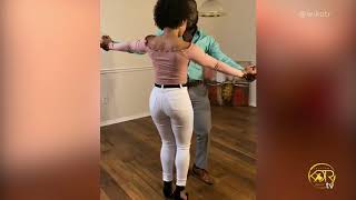 Konpa  Dancing to Rete La by Rutshelle  Gouye  Kompa Haitian dance 2020 [upl. by Nikaniki]