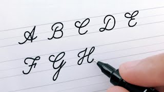 Cursive Writing  Letters A to Z  For Beginners  Worksheets to Improve Handwriting [upl. by Retrak]