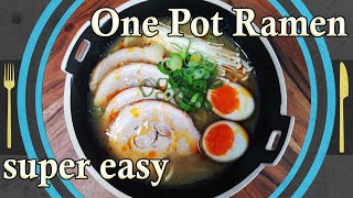 One Pot Ramen TonkotsuStyle Ramen einfach selber machen [upl. by Atteynad788]