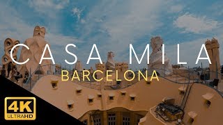 Casa Mila Barcelona Tour La Pedrera Antoni Gaudi 4k [upl. by Tung410]