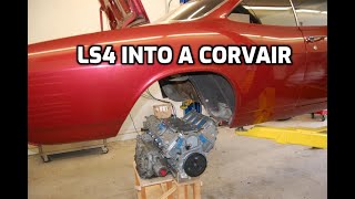 Making a LS4 V8 fit into a Corvair [upl. by Giuliana]