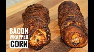 Air Fryer Bacon Wrapped Corn  Easy AirFryer Recipes [upl. by Snehpets]