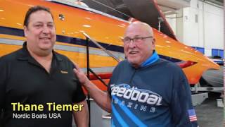 Speedboat Interviews Nordic amp Hallett Boats at the 2020 LA Boat Show [upl. by Felita]