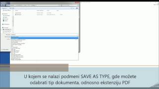 Konvertovanje WORD dokumenta u PDF dokument [upl. by Ttekcirc]