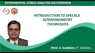 Introduction to Speckle Interferometry Techniques [upl. by Dranyl]