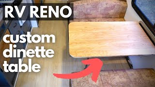 How to Build an RV Dinette Table  RV Renovation Part 8 [upl. by Rea]