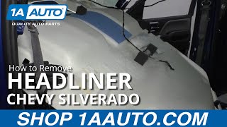 How to Remove Headliner 1419 Chevy Silverado [upl. by Annas791]