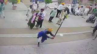 NIHANG SINGHS IN ACTION AT ASR  CCTV FOOTAGE BY LUDHIANA SAYS [upl. by Fermin143]