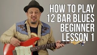 Play the 12 Bar Blues for Absolute Super Beginner Guitar Lesson [upl. by Chelton]