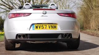 Alfa Brera Spider V6 with Wizard catback exhaust system [upl. by Nelyaw]