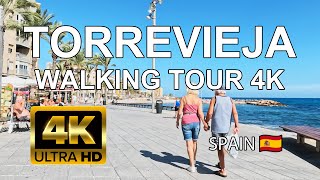 TORREVIEJA 4K  WALKING SEA POINT PROMENADE FULL TOUR  SPAIN [upl. by Suzette]