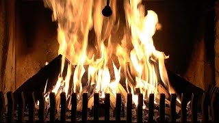 Burning Fireplace with High Quality Crackling Fire Sounds Real Time Full HD Recording [upl. by Saba]