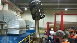 Big Diesel Engine 23000HP Piston Removal amp Power Plant Tour ENG SUBS [upl. by Airliah512]