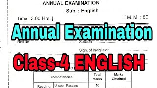 KV Question Papers  Class4 English previous year Annual Exam For kendriya vidyalaya students [upl. by Blainey624]