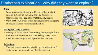 GCSE History  Elizabethan exploration 1 [upl. by Larimor]