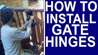 How to install GATE HINGES [upl. by Aicina]