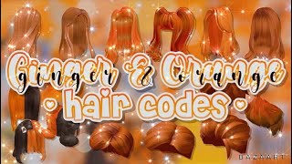 Ginger amp Orange Hair Codes  Links  Roblox Bloxburg [upl. by Sorcim]