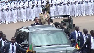 CAMEROUN  DÉFILÉ DU 20 MAI 2022 LA PATROUILLE DU CHEF DE LÉTAT SE PAUL BIYA [upl. by Sasnak214]