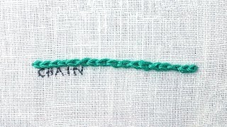 How to do a Chain Stitch [upl. by Rosane167]