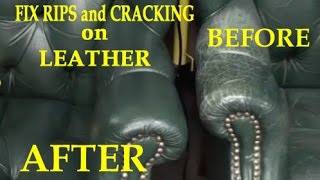 Fix Rips and Cracking on a Leather Chair [upl. by Tezil]