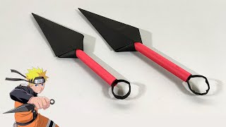 How to Make a Paper Kunai Knife  Origami Craft [upl. by Hayouqes869]